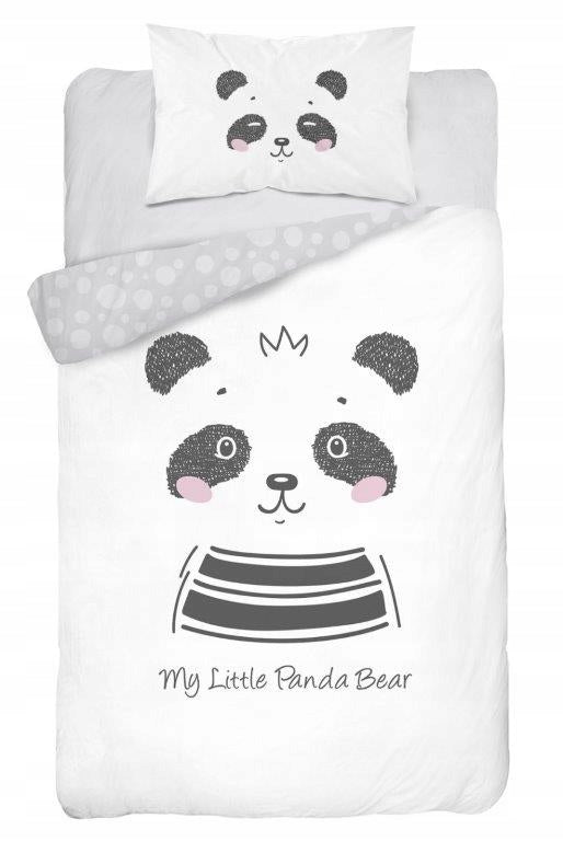 Dvipusis kūdikių patalynės komplektas Panda – pagrindinis vaizdas