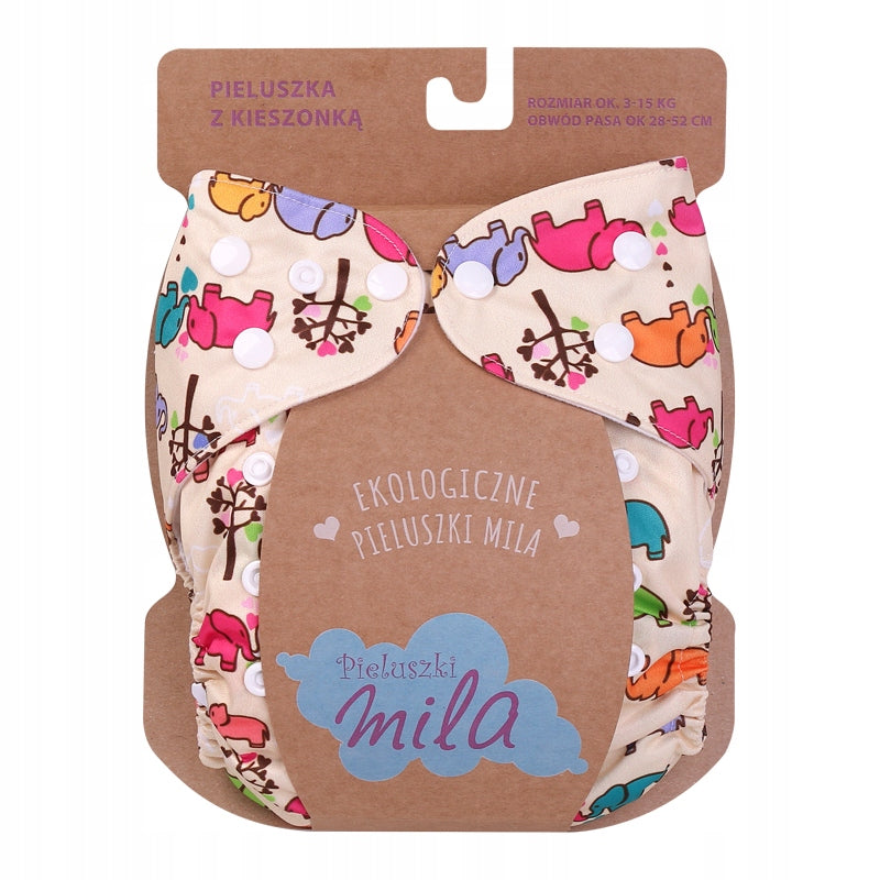 Daugkartinės sauskelnės Elephants – pagrindinis vaizdas