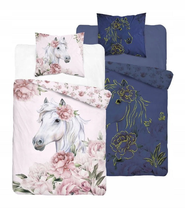 Tamsoje šviečianti patalynė Žirgas 140x200 cm