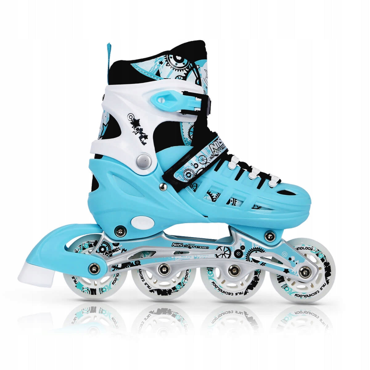 Reguliuojami Nils Extreme pačiūžos-riedučiai 4n1, dydis 31-34, gamintojo kodas 16-25-026 – vaizdas 2