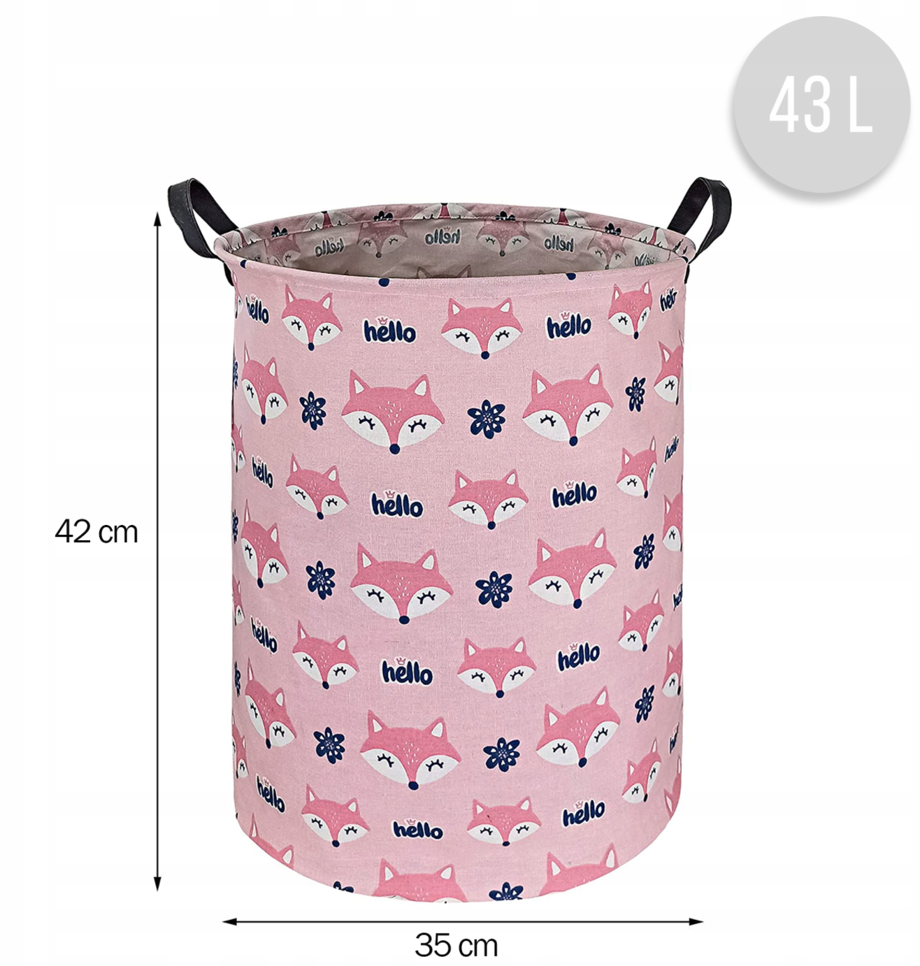 Krepšys žaislams 35 x 42 cm – vaizdas 2