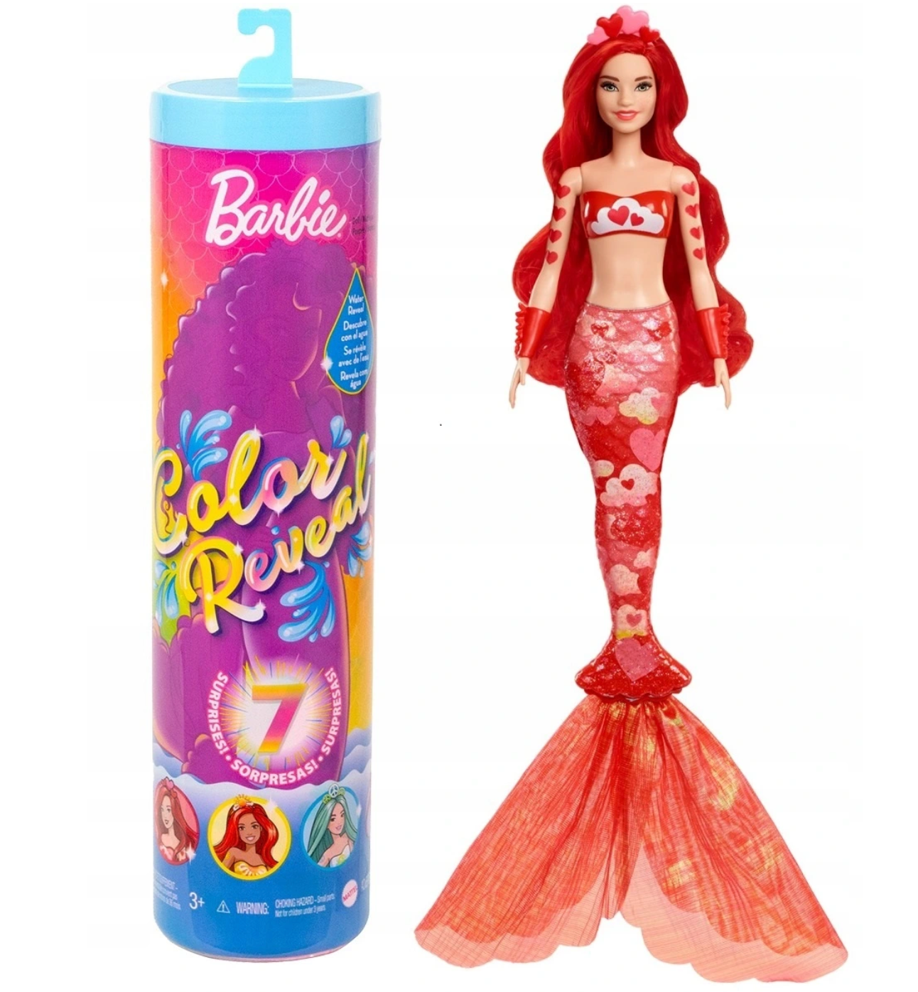 Barbie Color Reveal Colorful Mermaid lėlė – pagrindinis vaizdas