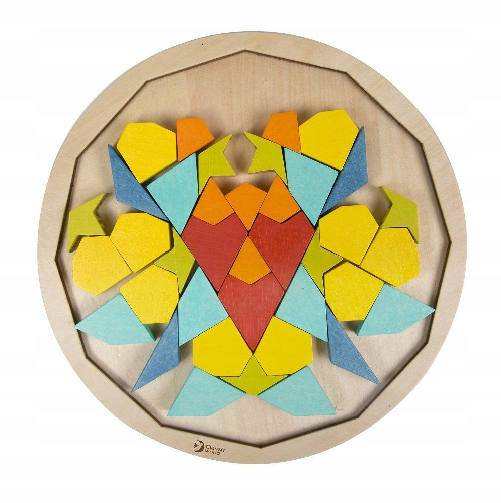 Mandala Montessori mozaika lavinamasis žaislas – vaizdas 3