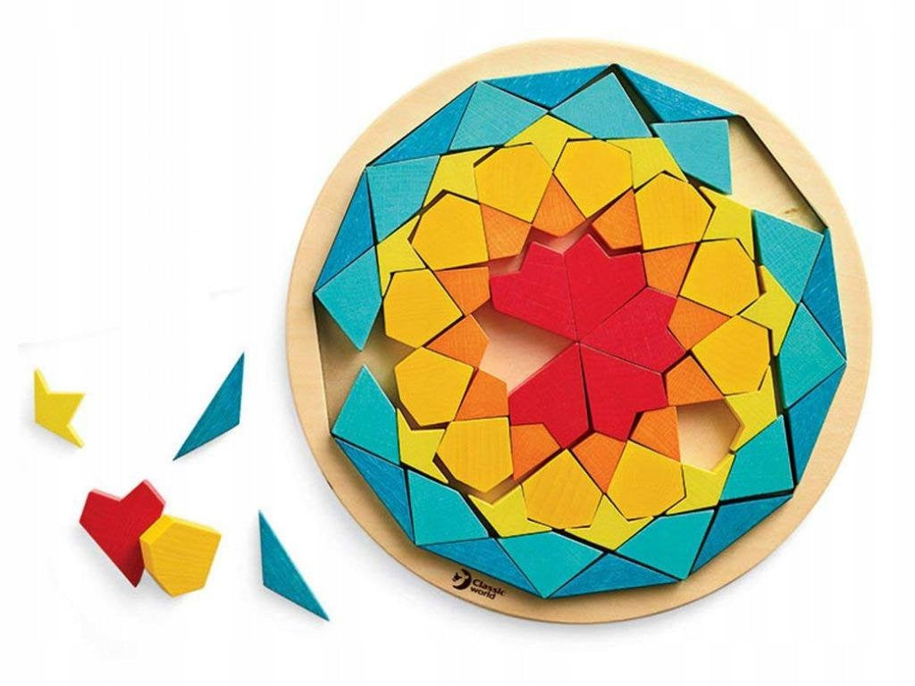 Mandala Montessori mozaika lavinamasis žaislas – pagrindinis vaizdas