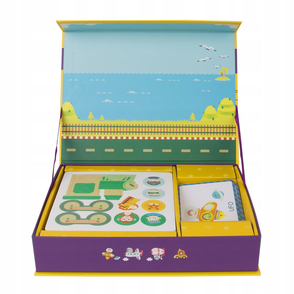 Classic World magnetinis galvosūkis eismas ir transportas – vaizdas 2