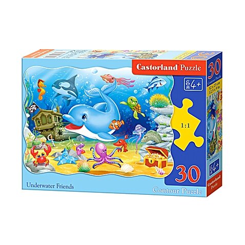 Castorland dėlionė UNDERWATER FRIENDS 30 det – pagrindinis vaizdas