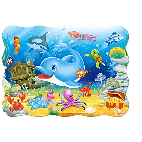 Castorland dėlionė UNDERWATER FRIENDS 30 det – vaizdas 2