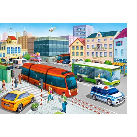 Castorland dėlionė CITY SQUARE 120 det – vaizdas 2