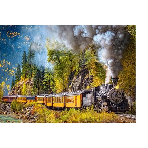 Castorland dėlionė STEAM TRAIN TRIP 300 det – vaizdas 2