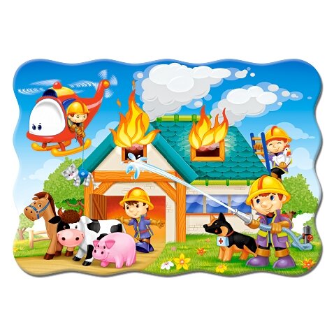 Castorland dėlionė FIRE BRIGADE IN ACTION 30 det – vaizdas 2