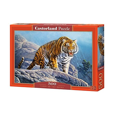 Castorland dėlionė Tiger on the Rocks 500 det – pagrindinis vaizdas