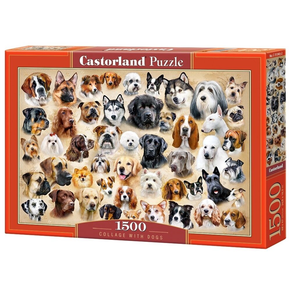 Castorland dėlionė Collage with Dogs 1500 det – pagrindinis vaizdas