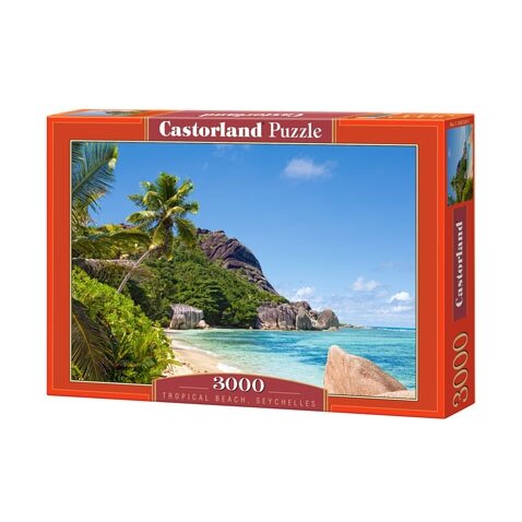 Castorland dėlionė TROPICAL BEACH, SEYCHELLES 3000 det – pagrindinis vaizdas