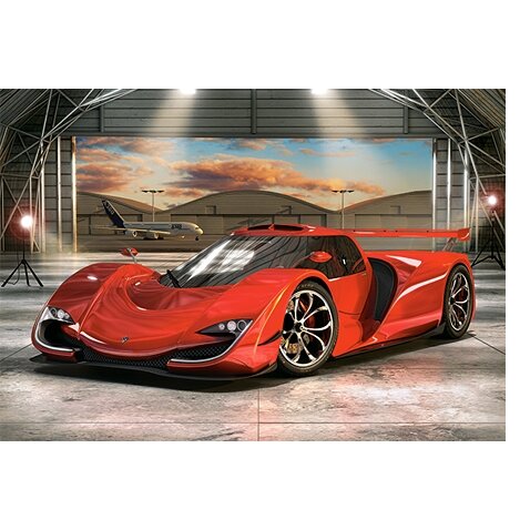 Castorland dėlionė CONCEPT CAR IN HANGAR 60 det – vaizdas 2