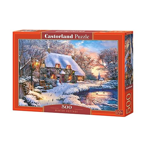 Castorland dėlionė Winter Cottage 500 det – pagrindinis vaizdas