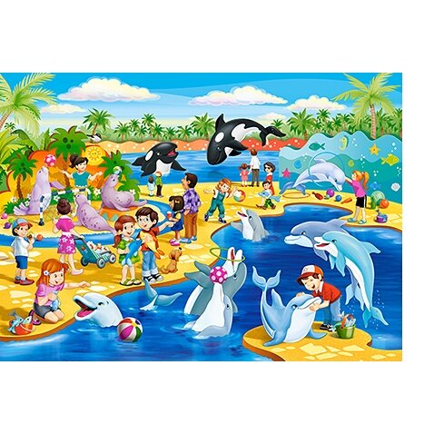 Castorland dėlionė DOLPHINARIUM 60 det – vaizdas 2