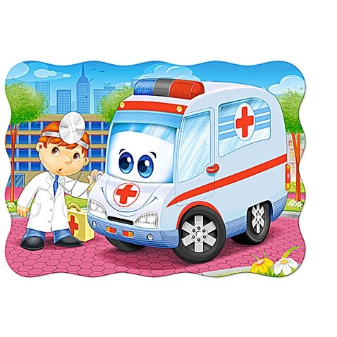 Castorland dėlionė AMBULANCE DOCTOR – vaizdas 2