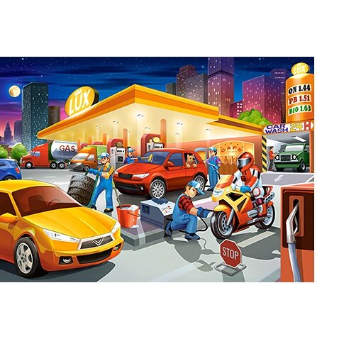 Castorland dėlionė GAS STATION 60 det – vaizdas 2