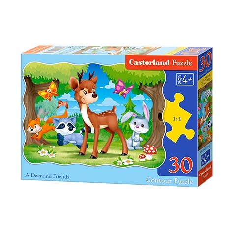 Castorland dėlionė A DEER AND FRIENDS 30 det – pagrindinis vaizdas