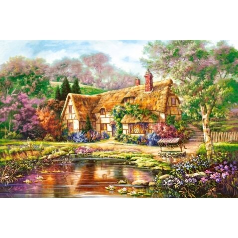 Castorland dėlionė TWILIGHT AT WOODGREEN POND – vaizdas 2