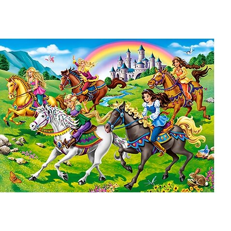 Castorland dėlionė PRINCESS HORSE RIDE 260 det – vaizdas 2