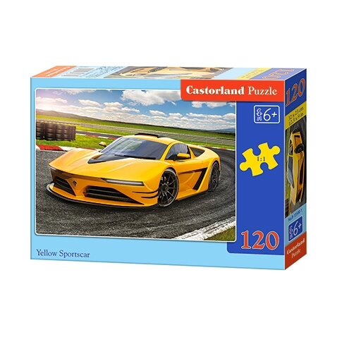 Castorland dėlionė YELLOW SPORTSCAR 120 det – pagrindinis vaizdas