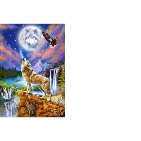 Castorland dėlionė WOLF'S NIGHT 1500 det – vaizdas 2