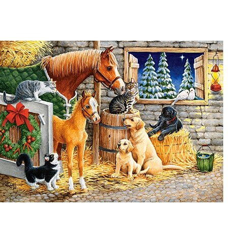 Castorland dėlionė GATHERING FRIENDS 300 det – vaizdas 2