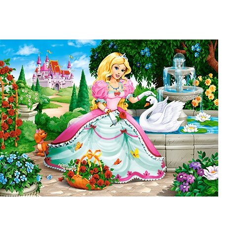 Castorland dėlionė PRINCESS WITH SWAN 60 det – vaizdas 2