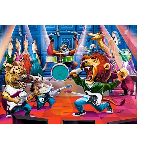 Castorland dėlionė ANIMAL ROCK CONCERT 300 det – vaizdas 2