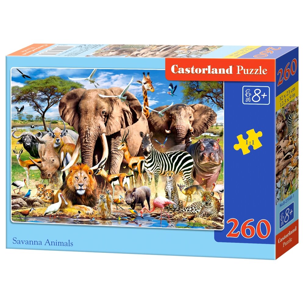 Castorland dėlionė SAVANNA ANIMALS 260 det – pagrindinis vaizdas