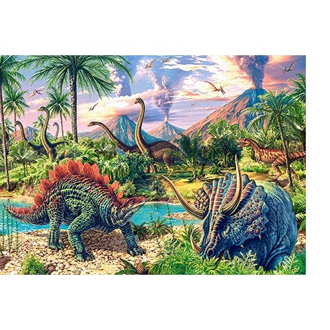 Castorland dėlionė DINOSAUR VOLCANOS 120 det – vaizdas 2
