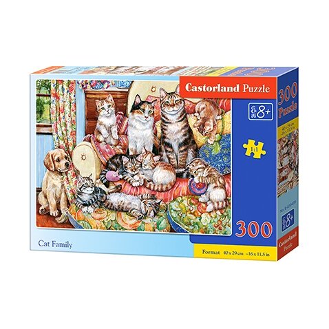 Castorland dėlionė CAT FAMILY 300 det – pagrindinis vaizdas