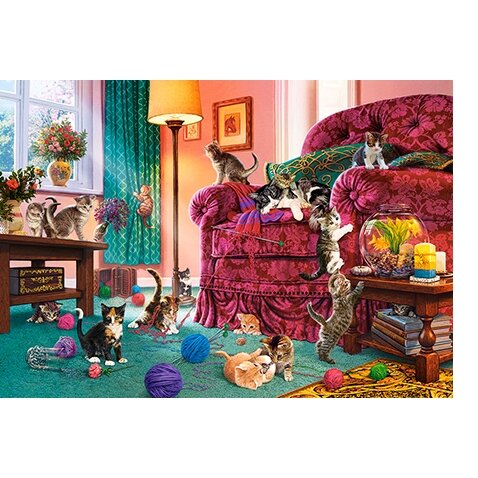 Castorland dėlionė Naughty Kittens 500 det – vaizdas 2