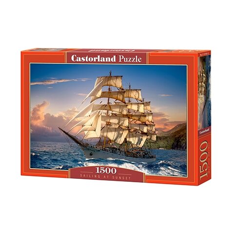 Castorland dėlionė SAILING AT SUNSET 1500 det – pagrindinis vaizdas
