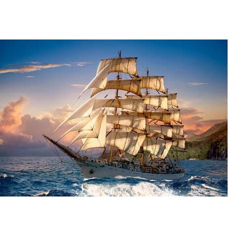 Castorland dėlionė SAILING AT SUNSET 1500 det – vaizdas 2