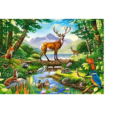 Castorland dėlionė WOODLAND HARMONY 300 det – vaizdas 2