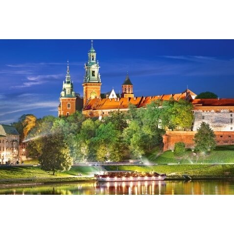 Castorland dėlionė WAWEL CASTLE BY NIGHT, POLAND 1000 det – vaizdas 2