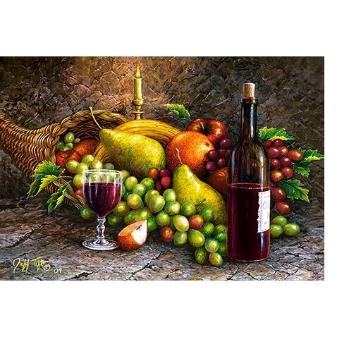 Castorland dėlionė FRUIT AND WINE 1000 det – vaizdas 2
