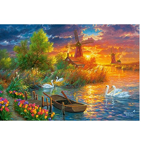 Castorland dėlionė DUTCH IDYLL 1000 det – vaizdas 2