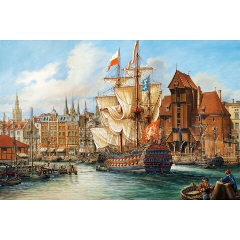 Castorland dėlionė COPY OF THE OLD GDANSK 1000 det – vaizdas 2