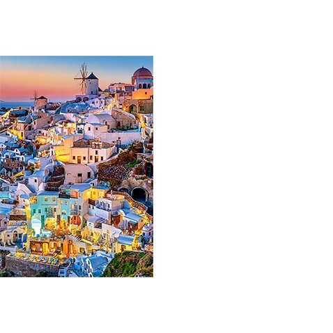 Castorland dėlionė SANTORINI LIGHTS 1000 det – vaizdas 2
