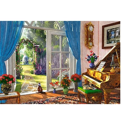 Castorland dėlionė DOORWAY ROOM VIEW 1000 det – vaizdas 2