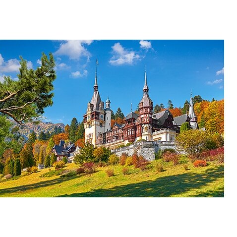 Castorland dėlionė Castle Peles, Romania 500 det – vaizdas 2