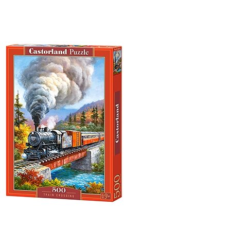 Castorland dėlionė Train Crossing 500 det – pagrindinis vaizdas