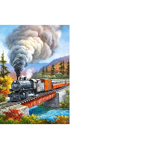 Castorland dėlionė Train Crossing 500 det – vaizdas 2