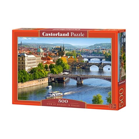 Castorland dėlionė View of Bridges in Prague 500 det – pagrindinis vaizdas