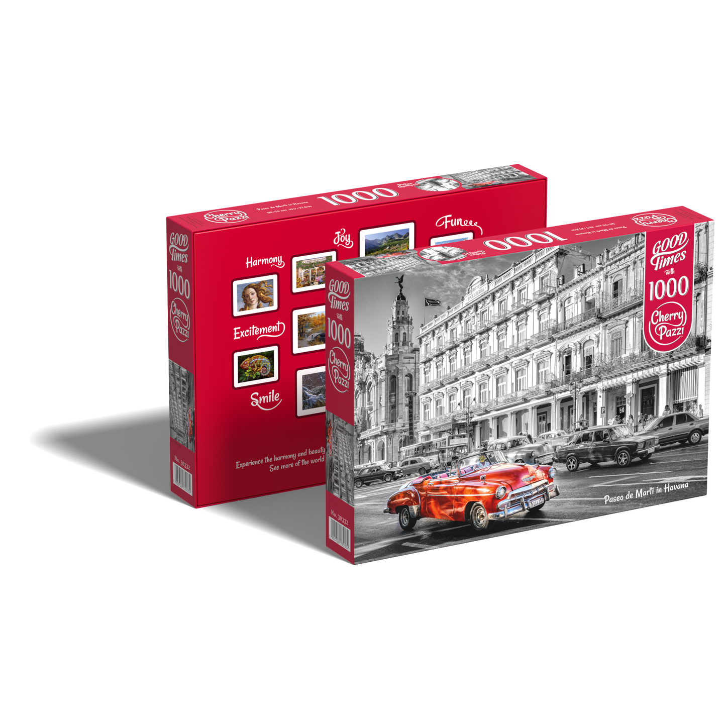 Cherry Puzzi dėlionė Paseo de Marti i Havana 1000 det – vaizdas 2