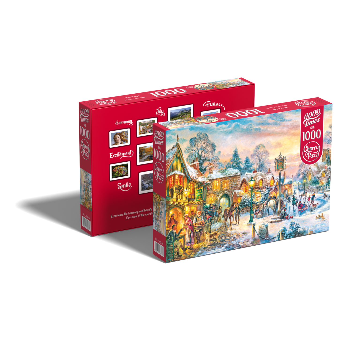 Cherry Puzzi dėlionė Winter Twilight 1000 det – vaizdas 2