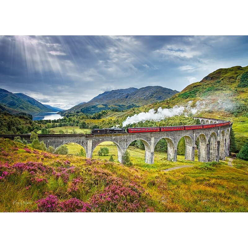 Cherry Puzzi dėlionė Glenfinnan Viaduct 1000 det – vaizdas 3